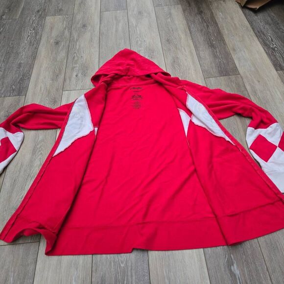 Mighty Morphin Power Rangers Red Ranger hoodie brand WeLoveFine zip up large - Picture 13 of 13